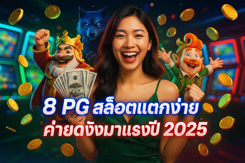 8 PG สล็อตแตกง่าย ค่ายดังมาแรงปี 2025